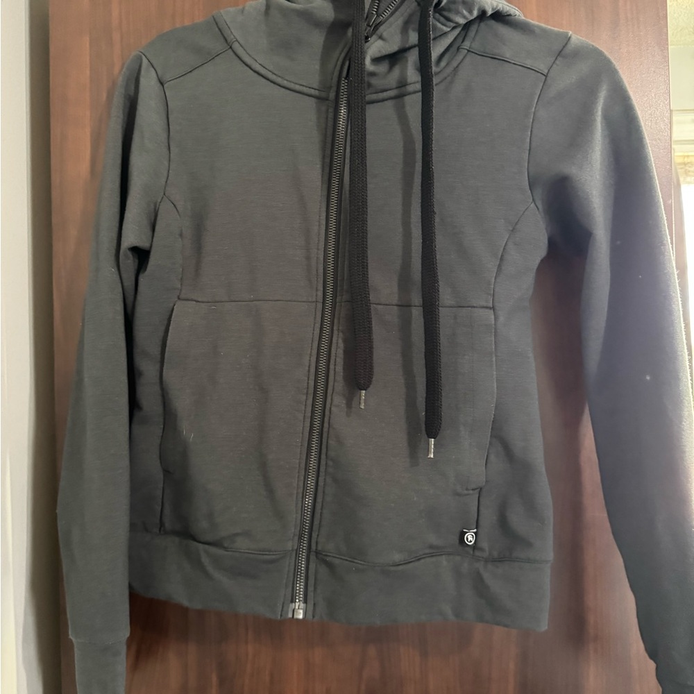 Dark Gray Zip-Up Hoodie
